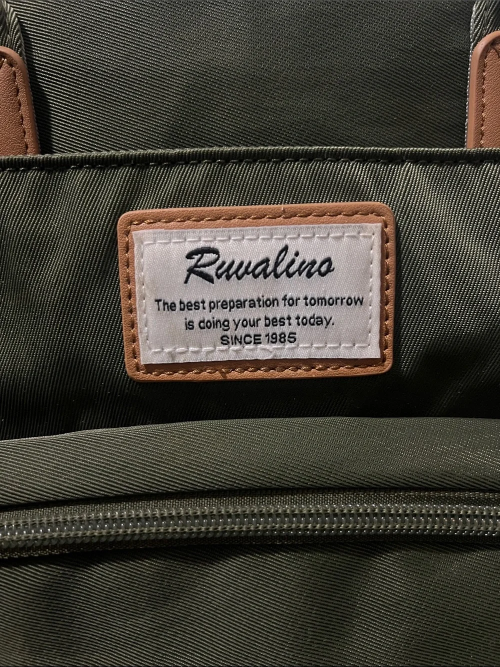 Ruvalino Diaper Bag Backpack Olive Green